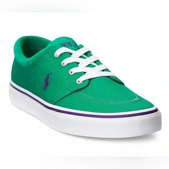 Ralph Lauren, Men's Faxon X Suede-Trim Canvas size 8.5 NEW with tags - Picture 1 of 14